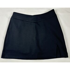 Princess Polly Ravyn Skort Black Mini NWT Side Zip Stretch Size 2 AU6